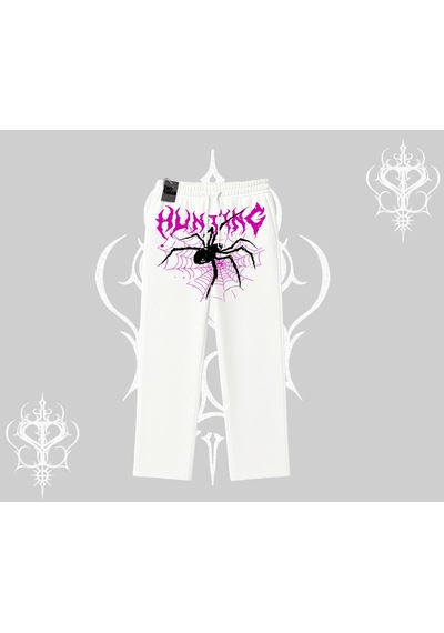 Beyaz Baggy Eşofman Altı Autumn Spider Beyaz