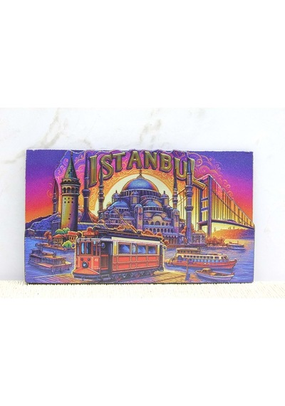 Ahşap İstanbul Temalı Magnet Diğer 33919073