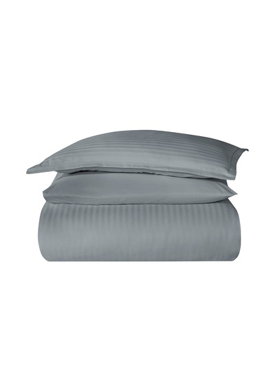 Infinity Tek Kişilik Poplin Nevresim Takımı Gri 4 Parça