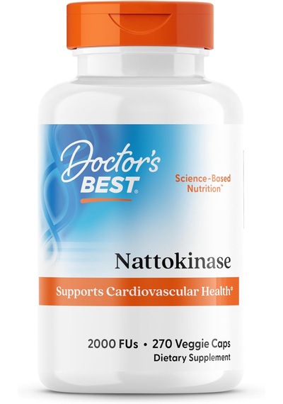 Doctor's Best Nattokinase Gut Health 2,000 Fus 270 Veggie Caps Aromasız