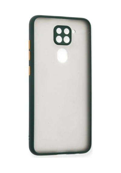 Jenerik Xiaomi Redmi Note 9 Kılıf Montreal Silikon Kapak - Yeşil