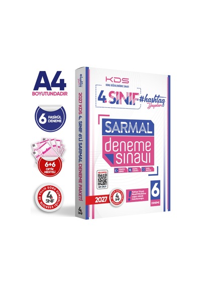 2027 4.Sınıf #hashtag Kazanım Değerlendirme Sınavı 6lı SARMAL Deneme Paketi Türkiye Geneli