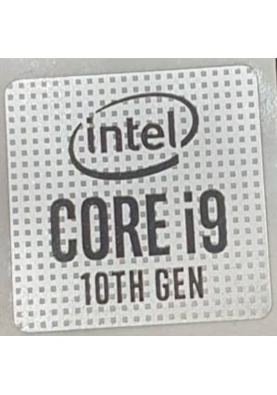 OEM intel i9 10.cu Nesil Sticker Sticker Etiket D77