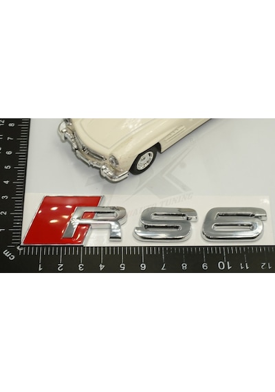 Audi Rs6 Bagaj Krom Abs 3M 3D Yazı Logo Amblem Ürün