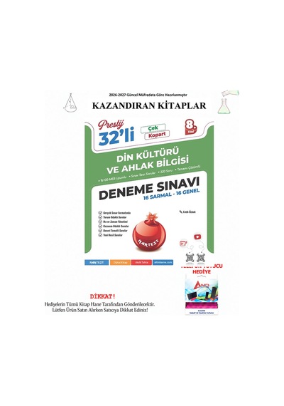 Nartest 8. Sınıf Din Kültürü Ve Ahlak Bilgisi 32 Deneme Sınavı