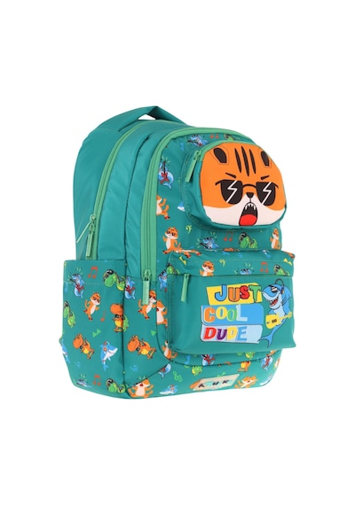 Kaukko Toys Erkek Çocuk 3d Aslan Şekilli İlkokul Ve Günlük Sırt Çantası - Yeşil - L5254 Yeşil