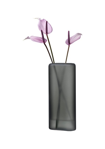 Pasabahce Nude Layers Vazo 32.5 Cm Smoke Gri