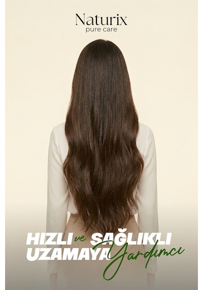 Naturix Dökülme Karşıtı ve Hızlı Saç Uzatan Doğal Biberiye Şampuanı Yağı ve Tonik Saç Bakım Seti 3'lü