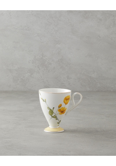 English Home Valentina New Bone China Kupa 300 Ml Sarı Sarı