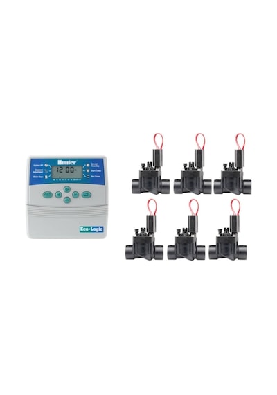 HUNTER ECO LOGİC ELC 601 KONTROL ÜNİTESİ VE SELENOİD SETİ (6 İSTASYON)