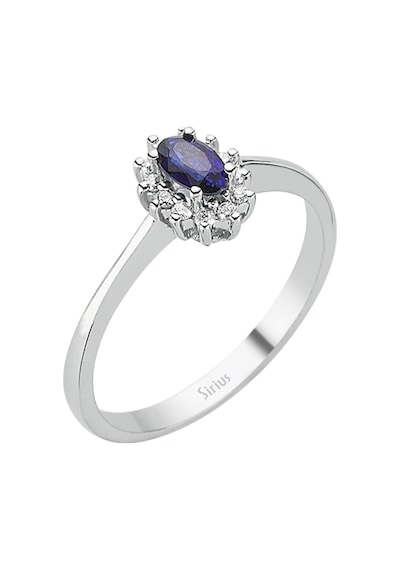 Sirius Pırlanta Ve Oval Safir Taşlı Anturaj Yüzük 0817R0129