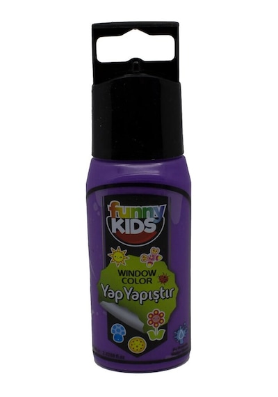 Funny Kids Yap Yapıştır Cam Boyası 60Cc - 7504 Mor N11.4949