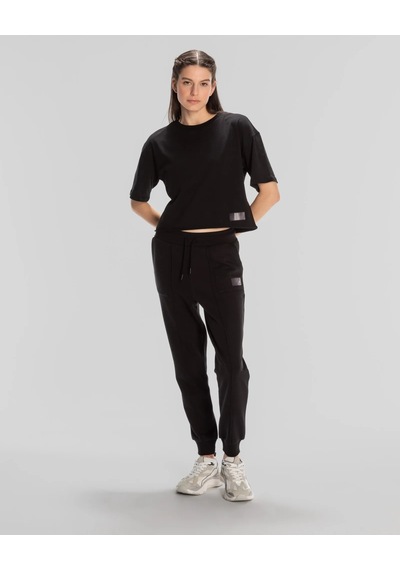 Kappa Authentic Lily Kadın T-Shirt-Siyah
