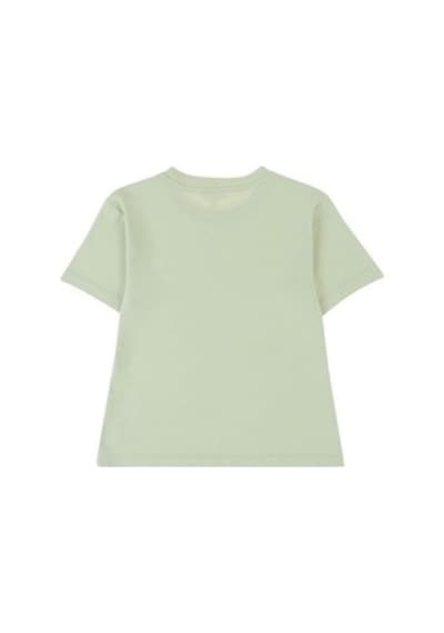 Little Gusto Bambu Oversize Çocuk Tişört Yeşil