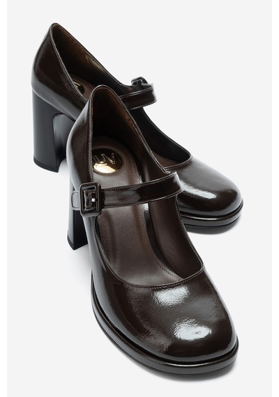 Luvi Shoes Chrısta Kahverengi Açma Kadın Topuklu Ayakkabı