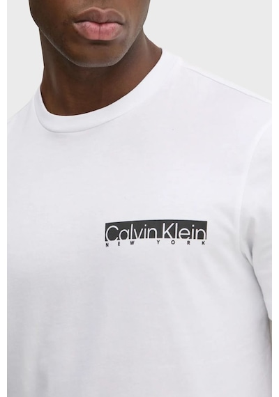 Calvin Klein Erkek T Shirt K10k113800 Yaf Beyaz Beyaz