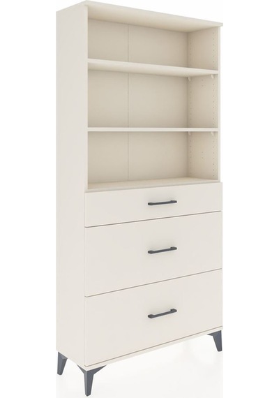 Arges Dolap 3 Raflı 3 Çekmeceli 88x30x182 Aytaşı-aytaşı Aytaşı