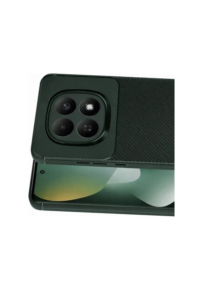 Ny Joy Redmi Note 15 Pro 5g Uyumlu Auto Focus Karbon Kapak - Koyu Yeşil Nyjoybz