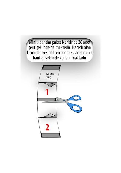 Walker Tape Ultra Hold Mini's Protez Saç Bandı 3/4 X 3 1,90 X 7,62 Cm