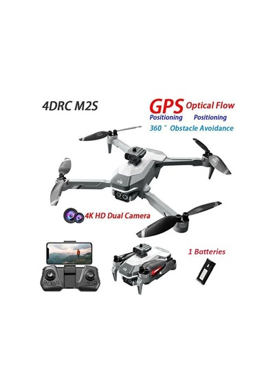 M2s Gps 4k Hd Çift Kameralı Engelden Kaçınma Özellikli Katlanabilir Drone
