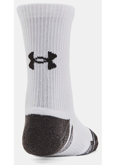 Under Armour Çocuk UA Performance Tech 3’lü Paket Crew Çorap 1379521-100 Beyaz - Gri