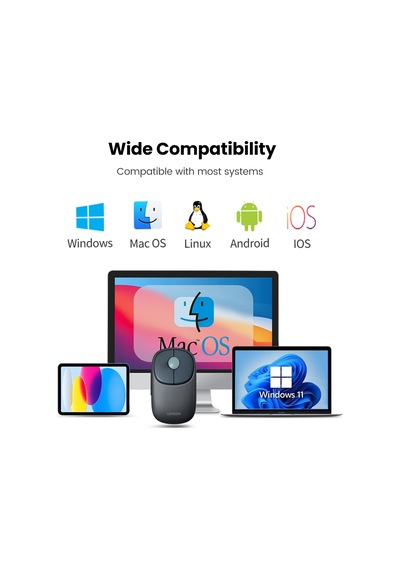 Fun+ 4000 Dpı 2.4ghz Kablosuz Ve Bluetooth Şarj Edilebilir Mouse Ocean