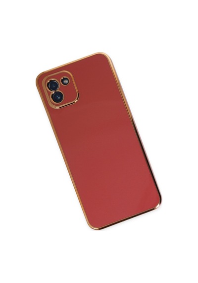 Samsung Galaxy  Uyumlu - A03 Kılıf Volet Silikon - Kırmızı