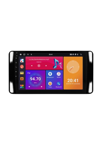 Skoda Scala Android Multimedya Sistemi 2021+ Crv4946xp Piano Black Çerçeve 10"