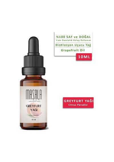 Masala Greyfurt Yağı 10 ML (Grapefruit Essential Oil)