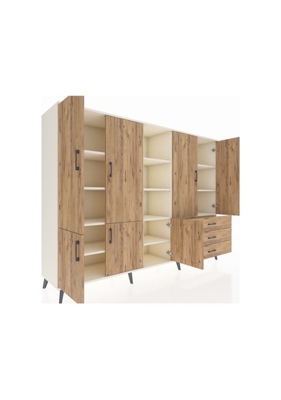 Hyperion Dolap 11 Raflı 3 Çekmeceli 7 Kapaklı 220x44x163 Aytaşı-çam Atlas Çam - Aytası Hyperion Dolap 11 Raflı 3 Çekmeceli 7 Kapaklı 220x44x163 Aytaşı-çam Atlas Çam - Aytası