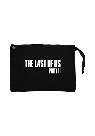 The Last of Us 2 Text Siyah Clutch Astarlı Cüzdan / El Çantası Siyah