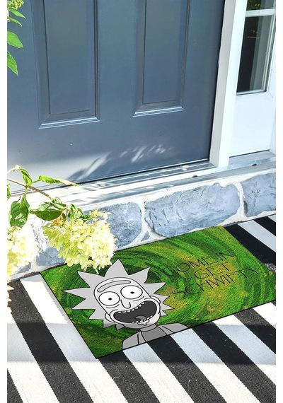 Dekoratif Kapı Önü Paspas, Dış Mekan/ev İçi/banyo/mutfak/yatak Odası/giriş Paspasları Rick And Morty Diğer