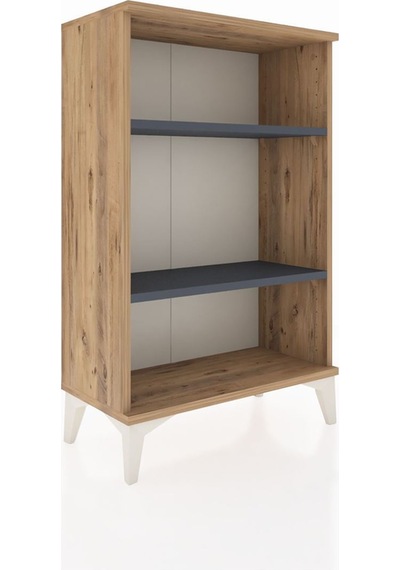 Arges Komodin 2 Raflı 60x30x96 Çam-antrasit Atlas Çam