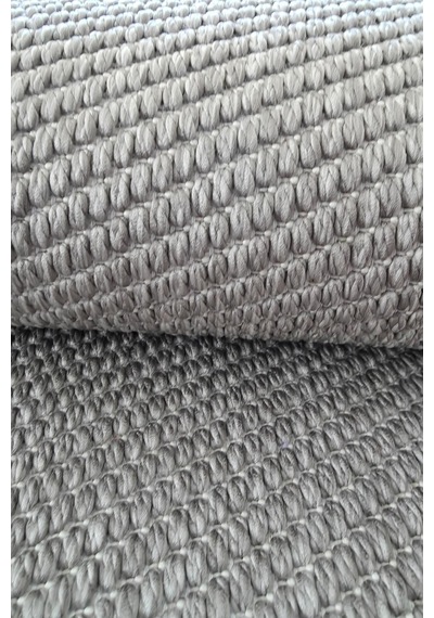 Leiva Home Lara 04 Gri Sisal İskandinav Modern Kaymaz Taban Yumuşak Özel Ölçü Salon Koridor Halısı 0210a-krem