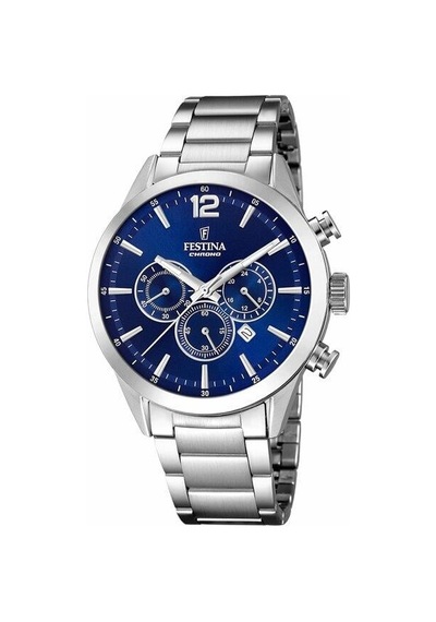 Festına F20343/7 Tımeless Chronograph Erkek Kol Saati Gümüş