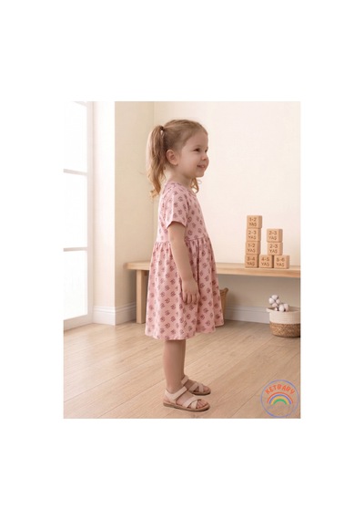 Ketbaby %100 Pamuklu Çiçek Desenli Yeni Sezon Kız Çocuk Elbise 1-6 Yaş Yazlık Konfor Serisi Pembe Pembe Ketbaby %100 Pamuklu Çiçek Desenli Yeni Sezon Kız Çocuk Elbise 1-6 Yaş Yazlık Konfor Serisi Pembe Pembe