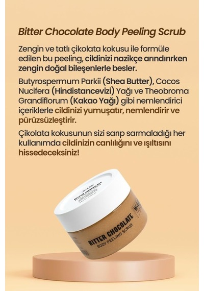 Bitter Chocolate Body Peeling Scrub 250 Ml