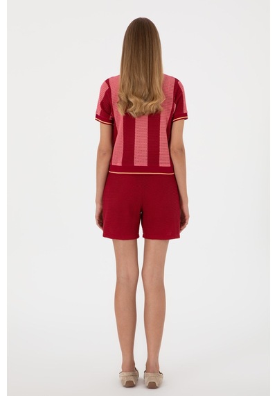 U.S. Polo Assn. Us. Polo Assn. Kadın Şort Bordo