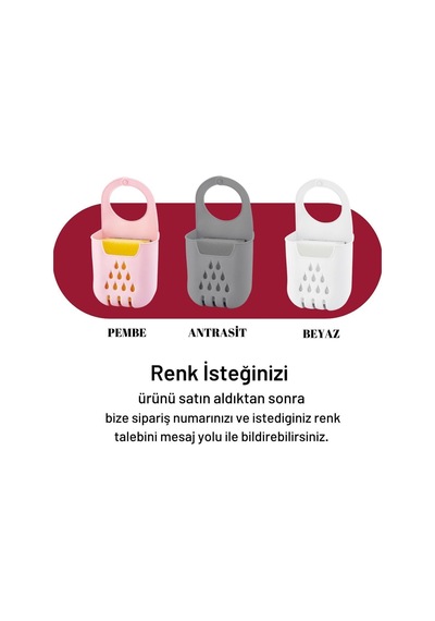 Asılabilir Bulaşık Sünger Düzenleyici Bulaşıklık Silikon Çok Renkli Diğer