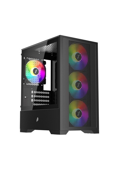 1st Player Go2 Siyah 550w 4x12cm Raınbow Fan Temperli Cam Usb 3.0 M-atx Kasa