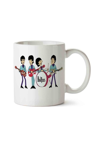 The Beatles Song Love Album Porselen Kupa Bardak Beyaz