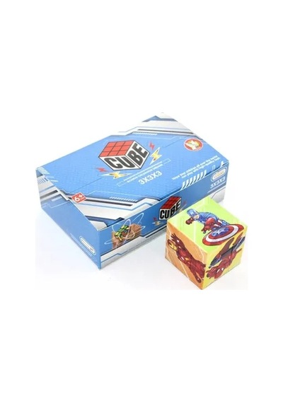 Eğlenceli Süper Kahramanlı Küp Yapboz 5.5 Cm