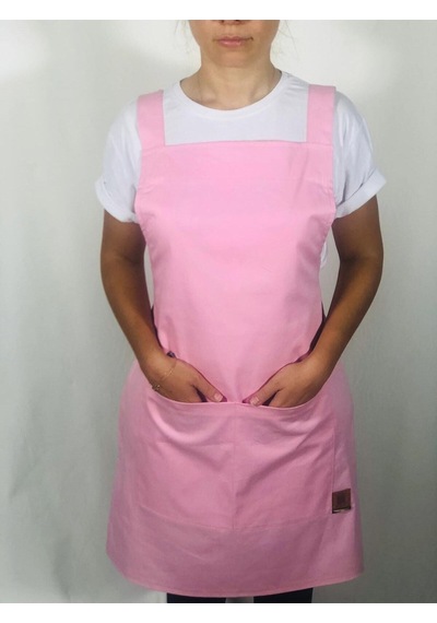Kadın Pembe Cepli Mutfak Önlüğü Pembe