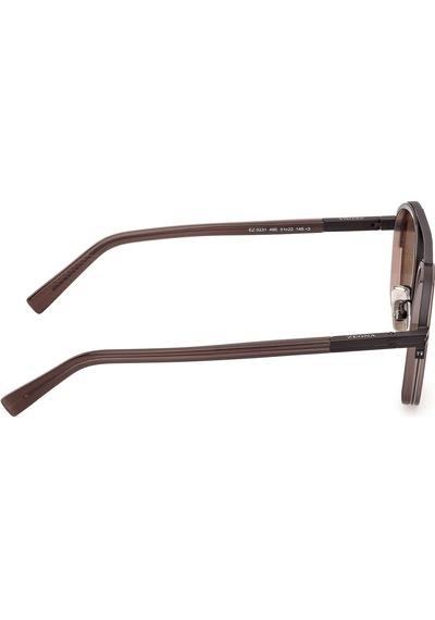 Zegna Ez0231 48e Erkek Güneş Gözlüğü Kahverengi