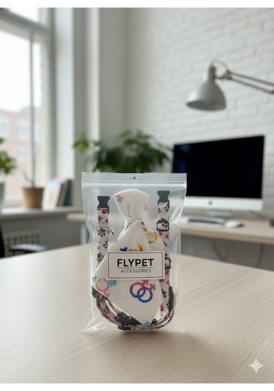 Flypet Karışık Desen Kedi Tasma Seti & Yavru Köpek Tasma Seti 13cm-24cm Ayarlanabilir Tasma