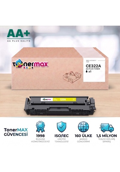 Hp 128a Ce322a Sarı Uyumlu Toner Aa Plus / Color Laserjet Cm1415 / Cp1525