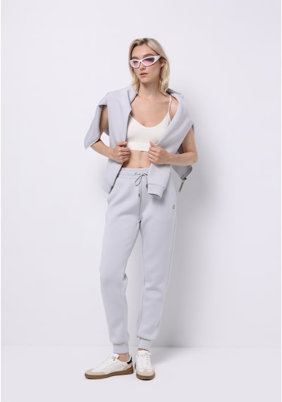 Colins Regular Fit Orta Bel Düz Kadın Gri Eşofman Altı Cl1075632 Q1.v1 Lgr Açık Gri