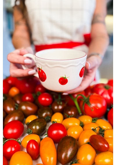 Rakle x Bengi Kurtcebe Pomodoro Stoneware Çorba Kupası 11 cm