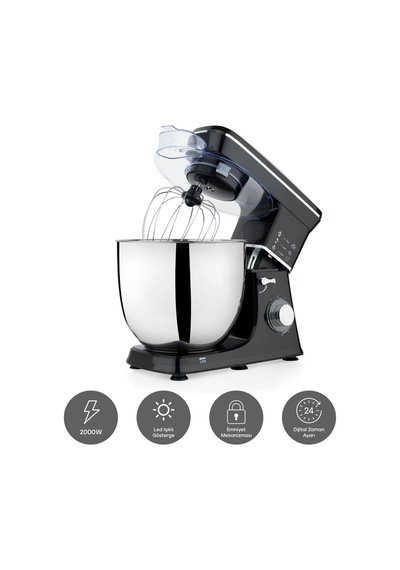 Schafer Prochef Maxi Stand Mikser 10 L-siyah
