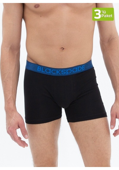 Blackspade Erkek Boxer 3lü Paket Modern Basics 9473 - Gri Lacivert Siyah Lacivert Bel Lastiği Blackspade Erkek Boxer 3lü Paket Modern Basics 9473 - Gri Lacivert Siyah Lacivert Bel Lastiği